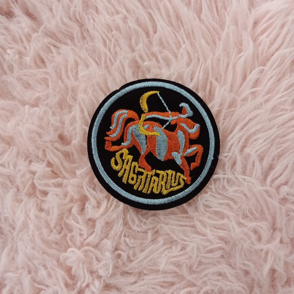 Sagittarius astrology iron-on patch! Rare! So cute! Nwot - Picture 4 of 6